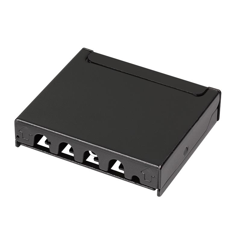 Cat.6A Patch Panel 4 Port LogiLink RJ45 Splitter 10GbE Shielded