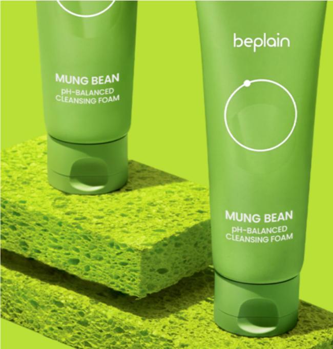 Beplain Mung Bean Mild Acidic Cleansing Foam 80ml – Gentle & Hydrating