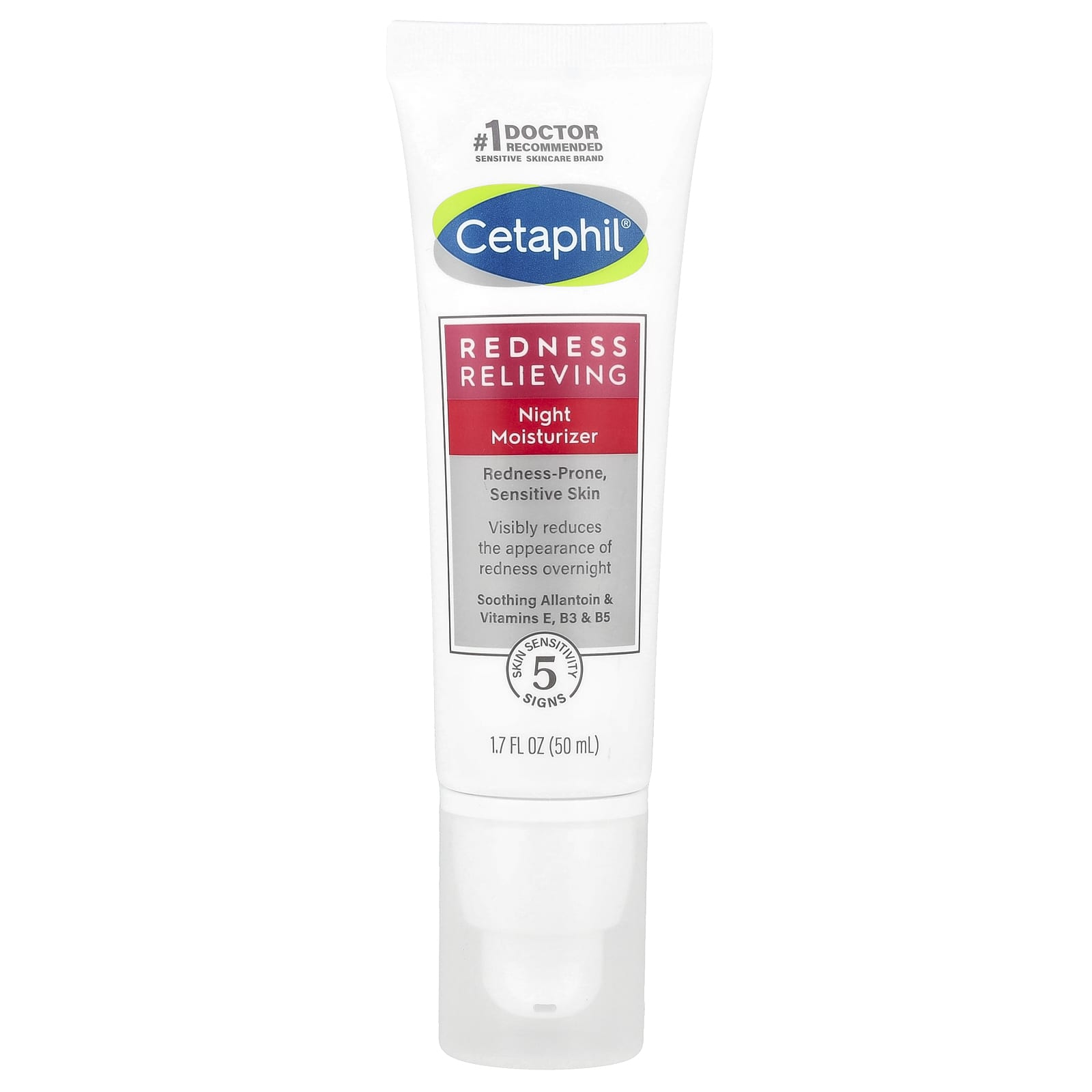 Cetaphil, Устранение покраснений, Ночной увлажняющий крем, 1,7 жидких унций (50 г)