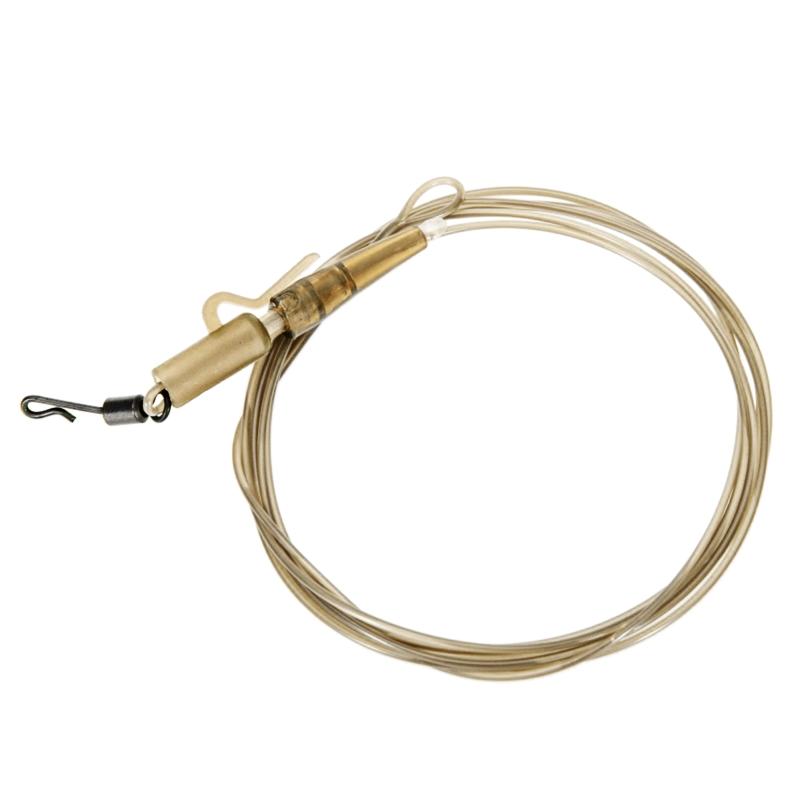Durable Fluorocarbon Fishing Leader Line with Swivels Tear Resistant 45LB Fly Fishing Leading Line Fishing Accessories 1 коричневый/прозрачный