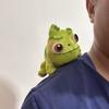 Cartoon Tangled Pascal Shoulder Plush Toy With Chameleon Ocean Pig Stitch Sitting Shoulder Magnet Children Ornament Xmas Gifts