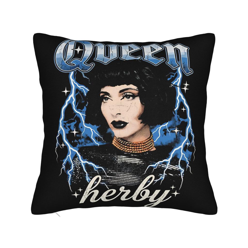 Qveen Herby Portrait Pillow Case Funny Pillow Cover Graphic Pillowcases For Living Room Bed Chair