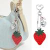 Cute Fruit Keychain Bag Charm With Cherry Strawberry Design Acrylic Alloy Hanging Accessory For Purse Backpack