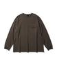 Haebeuopeudyuti Dyed Pocket Long Sleeve T-Shirt (Mocha)