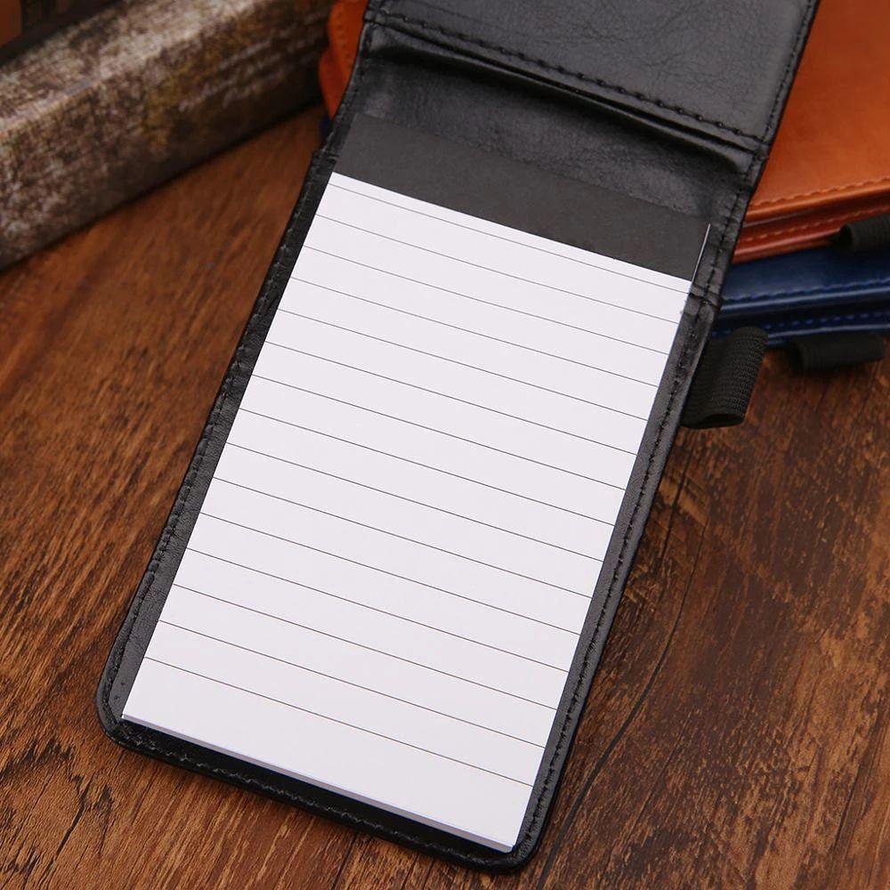 Diary Memo Pads Small Leather Cover A7 Notebook Business Memos Pocket Planner Mini Notepad