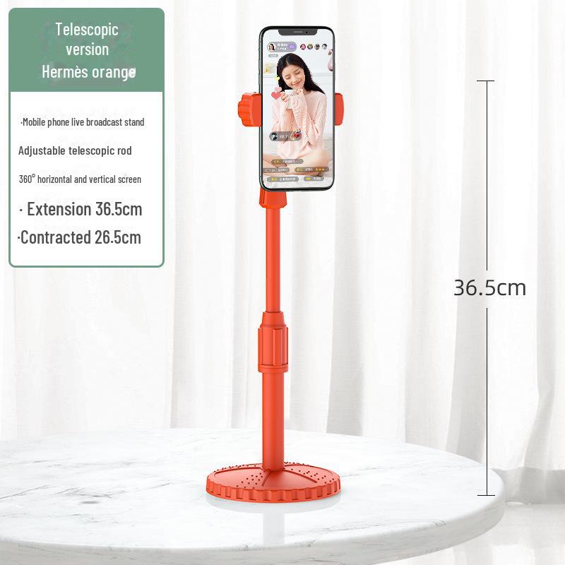 Invisible Mobile Phone Stand: Retractable Desktop Holder for Lazy Live Streaming and Online Classes