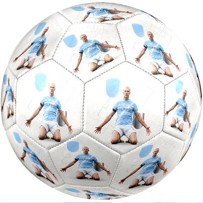 Pallone da Calcio Erling Haaland Taglia 5 Standard Resistente per Allenamento e Partita Sport all'Aperto per Adulti