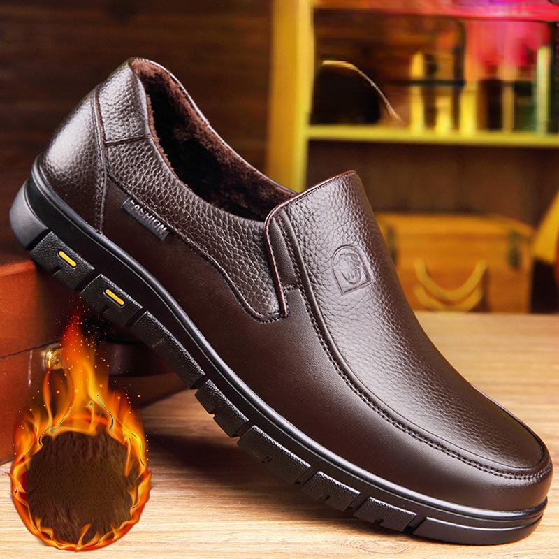 Handmade Men's Shoes New Leather Casual Shoes for Men Flat Platform Walk Shoes Outdoor Footwear Loafers Breathable Sneakers Male