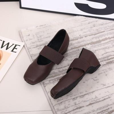 Mary Jane Retro 2025 Novo Outono e Verão Temperamento Francês Sola Macia Sapatos Baixos