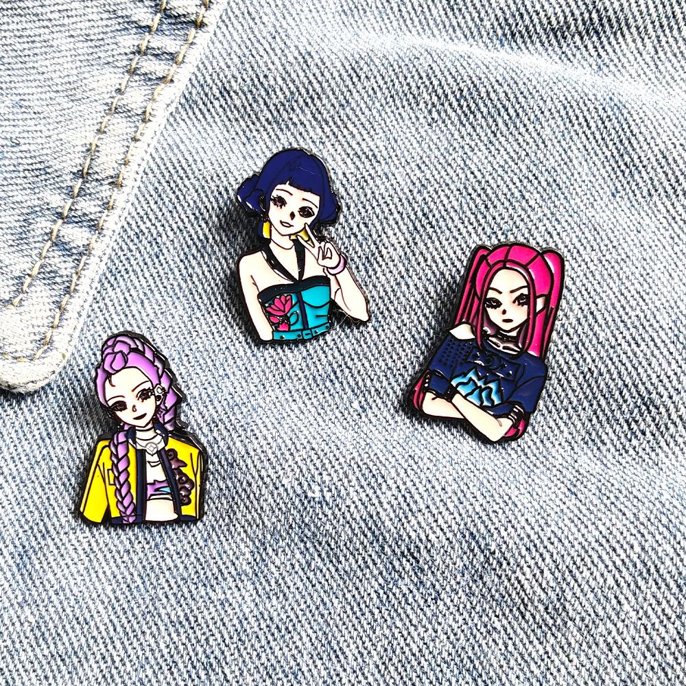 Popular Demon Slayer Metal Badge: K-POP Lumizo Yi Mila Cartoon Brooch