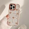 Magnetic Mount for IPhone16ProMax Cute Full Screen Cherry Bear 13 Apple 14 Mobile Phone Case Anti fall 11
