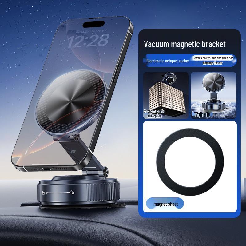 K20 Magnetic Phone Holder: Dual-Use Suction Cup for Car & Home Navigation.