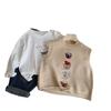 Children'S Vest Autumn Children'S Clothing Bear Embroidered Wool Vest Boys Sweater Base Tide My0025
