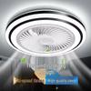 E27 Remote Control LED Fan Chandelier – Ultra-Quiet, Multi-Color Adjustable for Bedroom, Living Room, or Study.