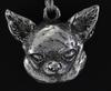 Chihuahua Kurzhaar, Chihuahua Glatthaar - Hundekette in Geschenkbox, versilbertes Medaillon für Hundefans, auffälliger Anhänger der Marke Art-Dog