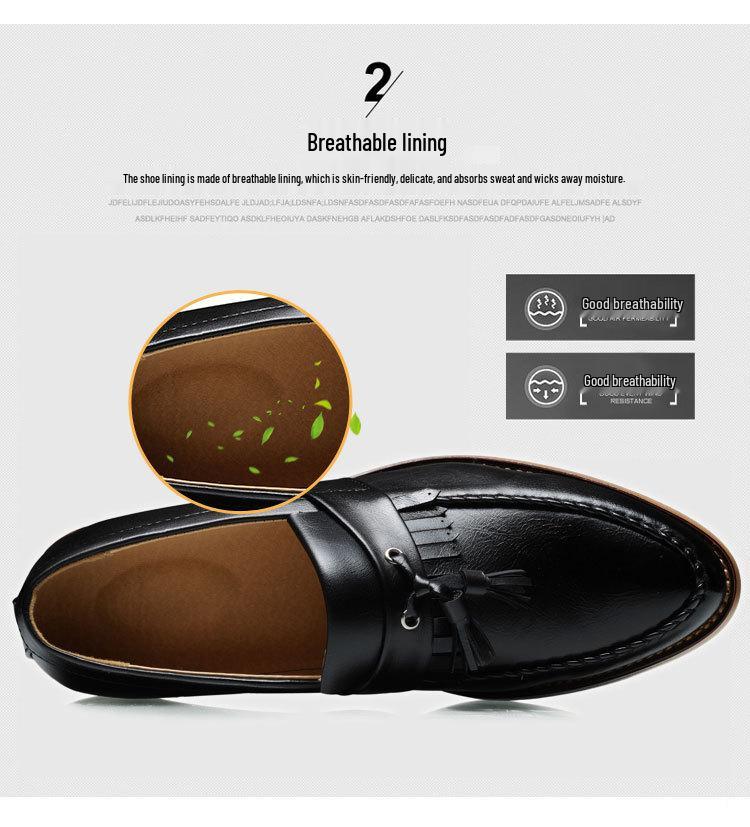 Spring Men's New Arrival: Stylish Korean Trendy Casual & Business Formal Leather Pointed Toe Shoes