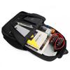 Men's Simple Solid Color Commuter Backpack Computer Bag with Reflective Strip Leisure Business Travel Backpack