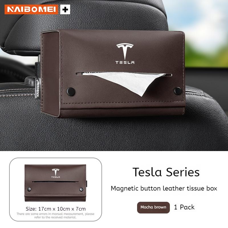 Car Tissue Box Seat Backrest Armrest Sun Visor Tissue Storage Box For Tesla Model Y Model 3 Model S Model X Interior Accessories