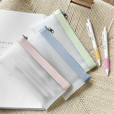 Transparente mattierte Kosmetiktasche Damen Make-up Tasche Reise Bade-Waschbeutel Toilettenartikel Organizer Studenten Schreibwaren Aufbewahrungstaschen