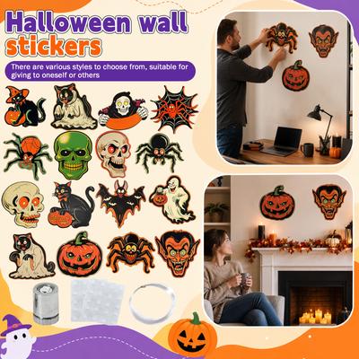 In the Dark Eyes Wall Sticker Decorative Wall Decal for Bedroom Living Room Party Decor