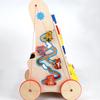 Nordic-Style Wooden Walker & Activity Center with Bead Maze, Xylophone, and Gears for Cognitive Play.