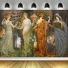 2D Vintage Painting Tapestry Classical Mythology Background Cloth