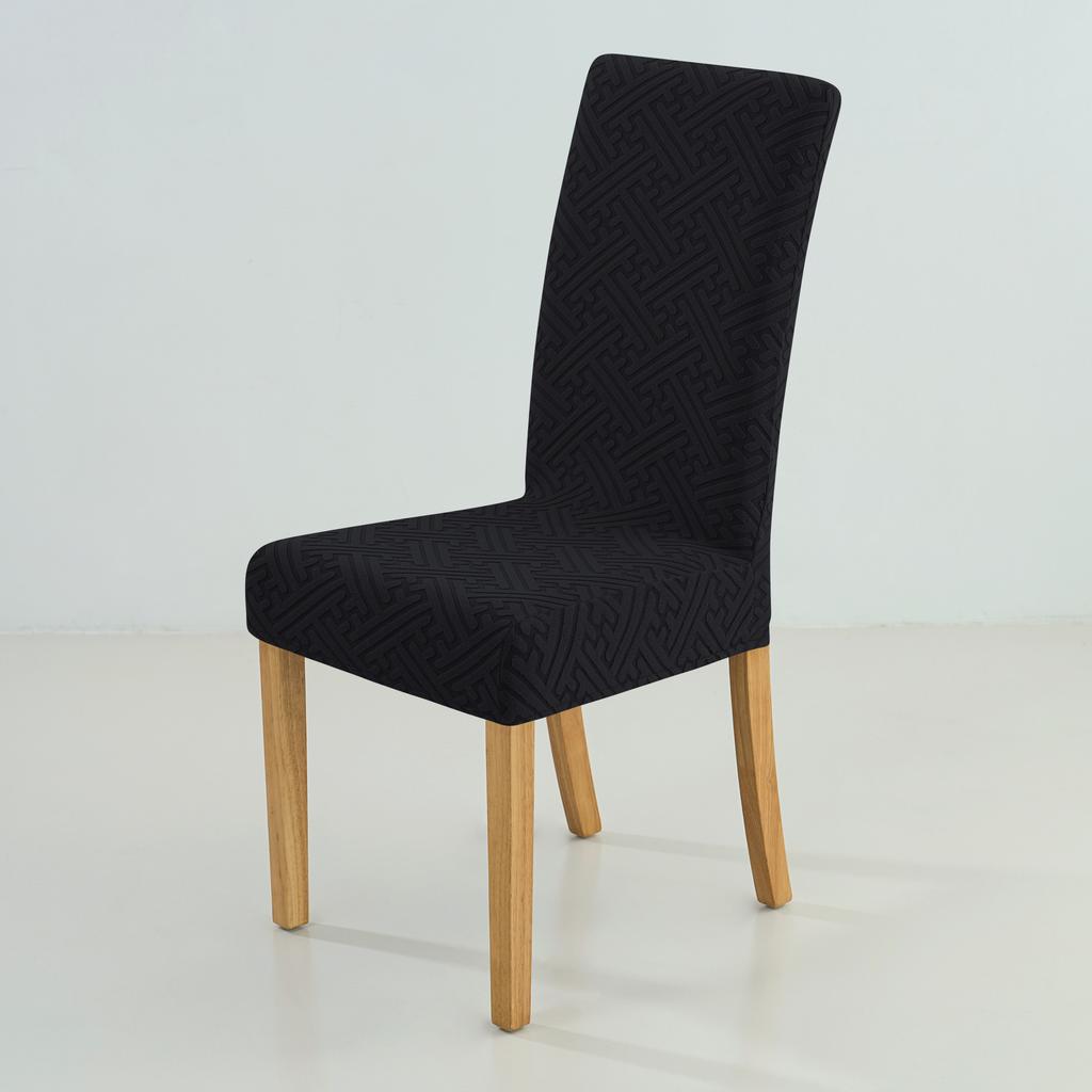 1PC Jacquard Chair Cover High Quality Universal Size Anti-Dust Spandex Chair Slipcovers For Kitchen Dining room Hotel Home Decor