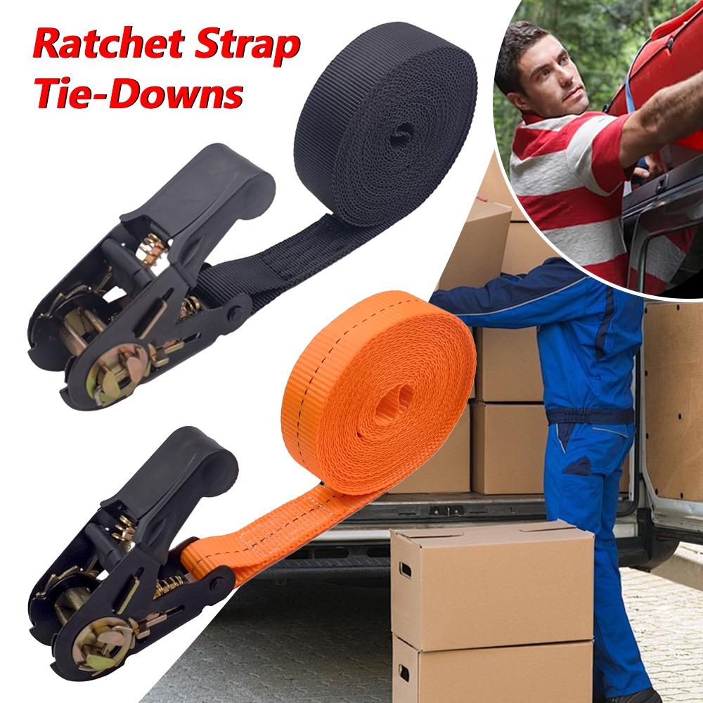 Fixed Strap Adjustable Ratchet Strap Sturdy Metal Buckle Cargo Strap Retractor with Claws Car Tightening Band Car