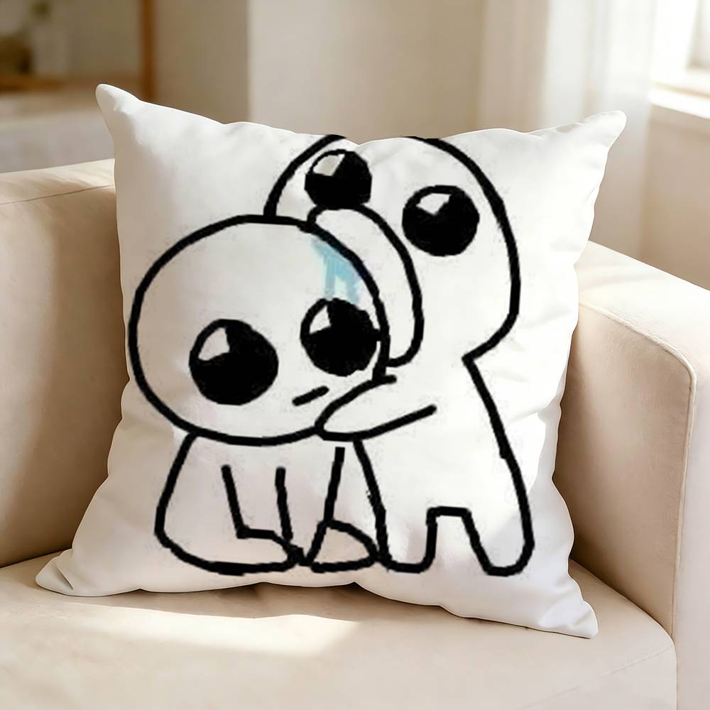 T-TBH C-Creature Cute Y-Yippee Square Double-Sided printed Pillow Case Bedroom Bedside Pillow Sofa Cushion Cover