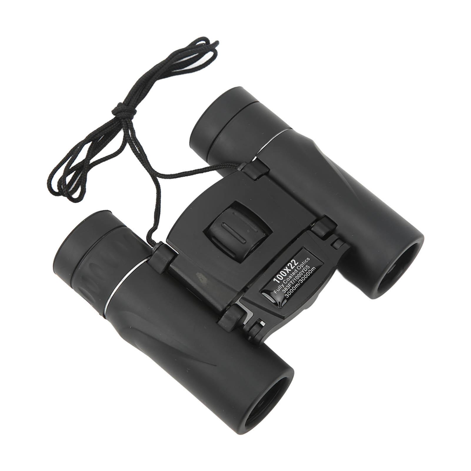 

100x22 HD Binoculars FMC Coating Compact Binoculars Outdoor Pocket Binoculars for Bird Watching