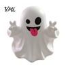 Cute Ghost Pen Holder Halloween Holder, Mini Figurine Desk Decor, Funny Unique Holiday Present Pencil Stand Ornament, Creative Office Organizer