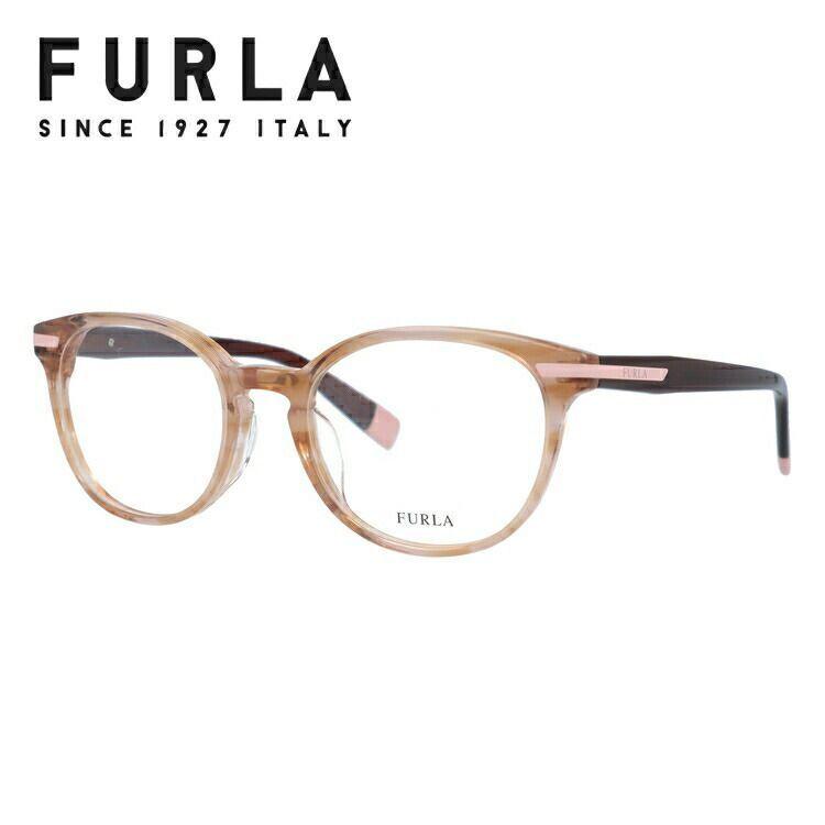 Used Furla Glasses Frame Wellington Type Stylish Reading Glasses Reading Glasses Asian Fit FURLA VFU175J 0K61 50 Size Unisex Men Women