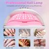 UV LED Nail Lamp 81 Beads 380W with Sensor & Timer for Gel Polish