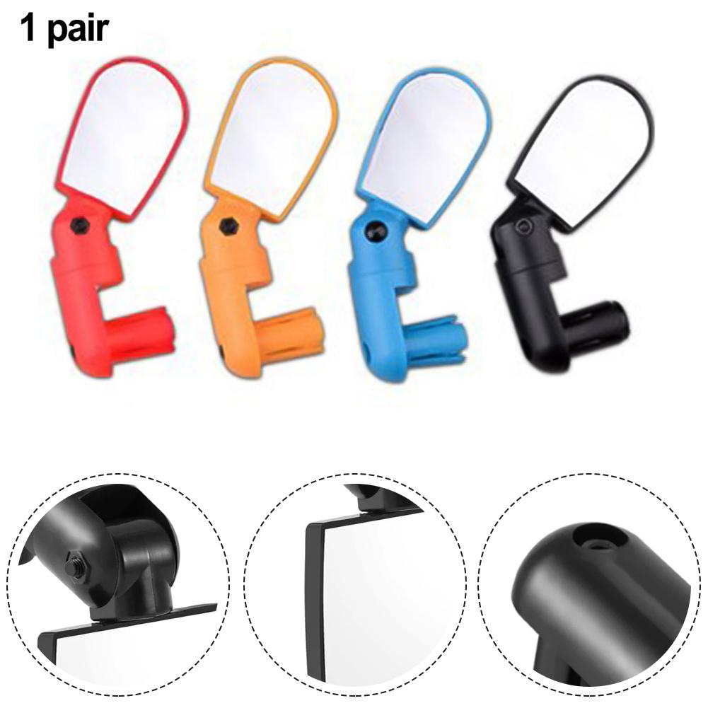 1 Paar Verstellbarer Rückspiegel ABS Für Mountainbikes Rückspiegel Flachspiegel Für Fahrradmontage Ersatzteile