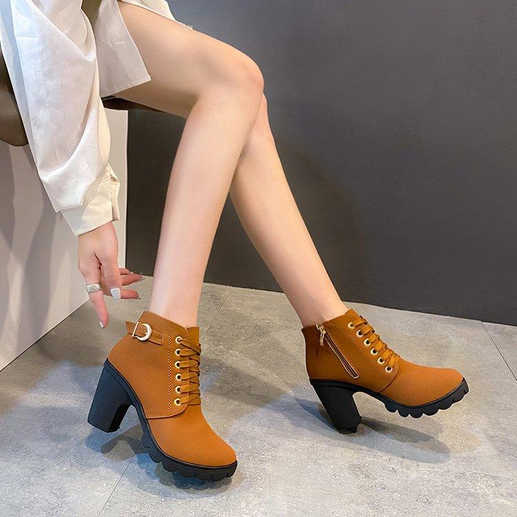 Women's Ankle Boots Free Shipping 2024 Autumn Fashion Elegant Faux Suede Elegant Concise Solid Colors Warm Casual Shoes Ladies
