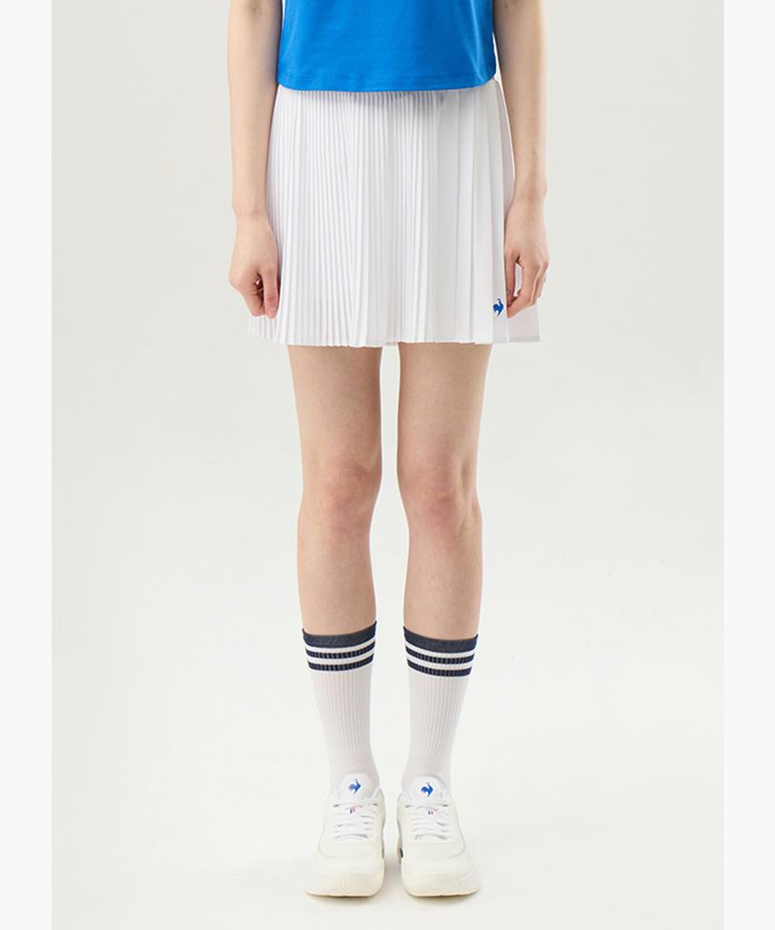 LECOQ Women'S Pleated Variation Skirt (Built-In Leggings) - White (Qq122Tsk31)