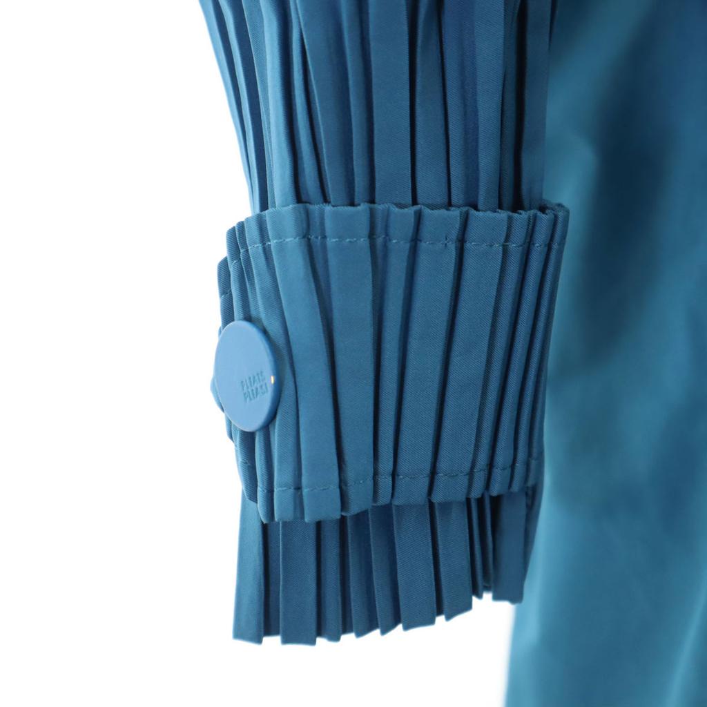 PLEATS PLEASE ISSEY MIYAKE. Made In Japan Batting Coat Blue Women Used