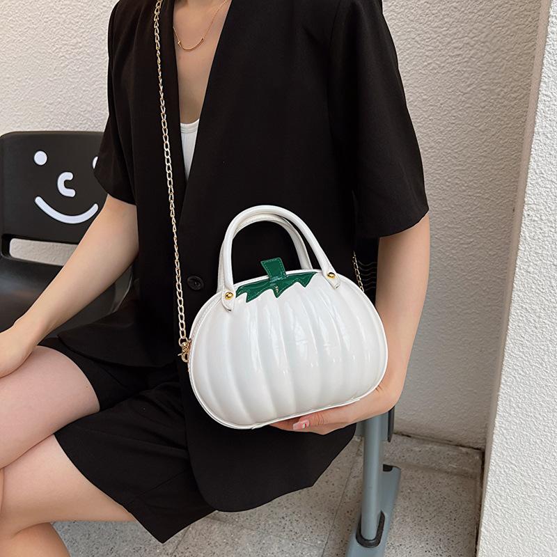 Halloween Pumpkin Bag 2025 New European and American Fashion Personalized Design Foreign Style Portable Shoulder Chain Small Round Bag