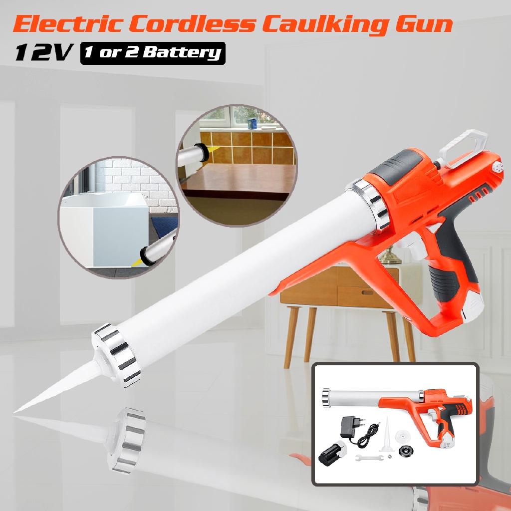 Electric Cordless Caulking Guns 1.5AH Max Handheld Glass Hard Rubber Sealant Guns For Home DIY Tools Kit 520*220*70mm