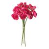 6Pcs Artificial Camellia with Stem Realistic Colorful Fake Rose Flower Wedding Home Office Table Centerpiece Faux Floral Bouquet Flower Arrangement