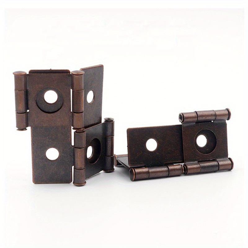 8pcs Folding Screen Gate Hinges Retro Style Double-Acting Door Hinges Furniture Folding Screen Hinges Hardware Bedroom Bathroom Door