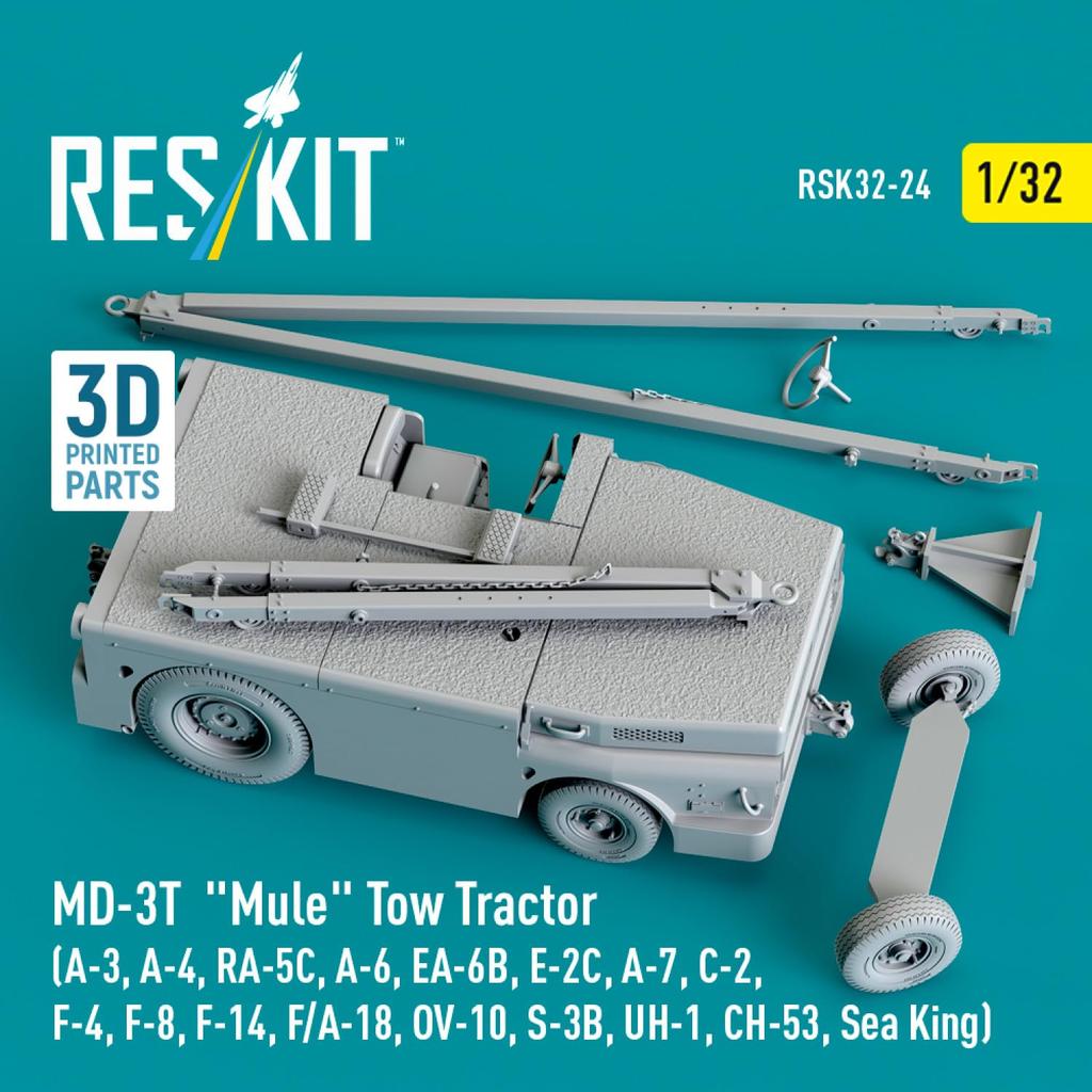 Reskit scale US Navy Aircraft Tow Tractor Resin Kit 1/32 MD-3T Carrier-Based RSKS32-0024 (Military)