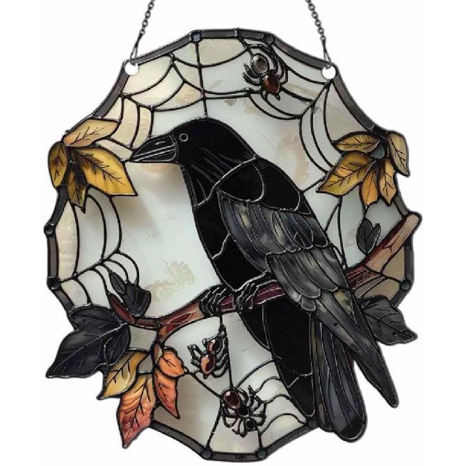 Хэллоуинские украшения Ворон, Подарки Ворон для женщин и мужчин, Декор для дома, стены, комнаты, двери на Хэллоуин, Акриловое украшение 6 inches