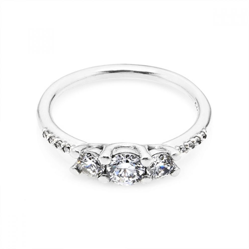 Trendmecca Watches Women's Silver Pandora 196242Cz Timeless Sparkling Fairy Tale Ring
