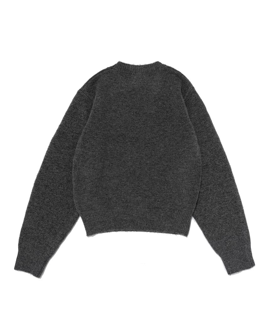CARGOBROS FOR WOMAN Soft Basic Round Knit (Charcoal)