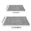 Solid Color Pet Door Mat Super Absorbent Extra Dense Chenille Soft Bathroom Non-slip Floor Mats Dirt-resistant Entrance Mat