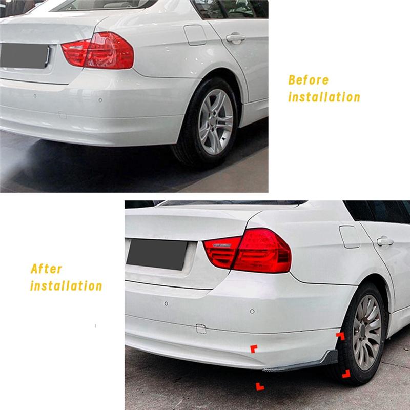 Für BMW 3er E90 2005-2012 Heckstoßstangenlippe Winkel Diffusor Splitter Spoiler Schutz