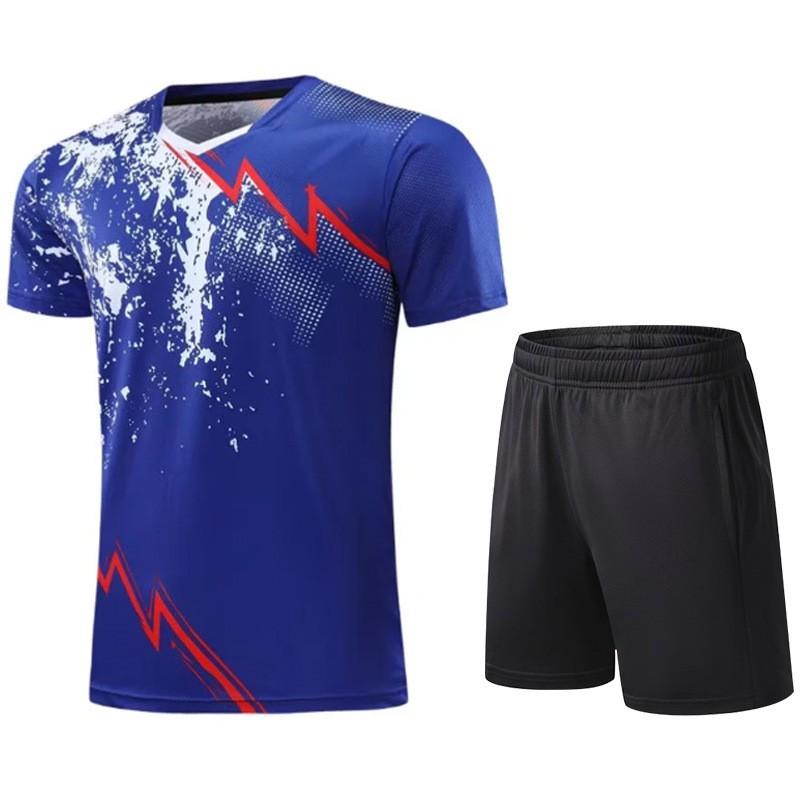 Quick-Dry Badminton Shirt Set Breathable Sportswear Men Women Training Match