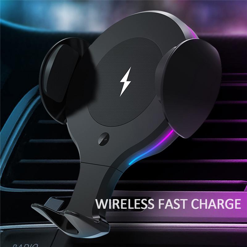 X9 Automatische Induktion Fahrzeug Handy Halterung 10W Outlet Halterung für Fahrzeug Drahtlose Ladegerät