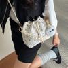 Fashionable Bow-knotted Pleated Casual Simple Business Single-shoulder Crossbody Bag Across The Shoulder